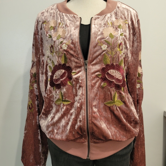 Lulumari Jackets & Blazers - Lulumari Pink Bomber Jacket